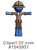 Blue Design Mascot Clipart #1543931 by Leo Blanchette