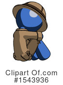 Blue Design Mascot Clipart #1543936 by Leo Blanchette