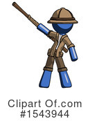 Blue Design Mascot Clipart #1543944 by Leo Blanchette