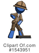 Blue Design Mascot Clipart #1543951 by Leo Blanchette