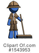 Blue Design Mascot Clipart #1543953 by Leo Blanchette