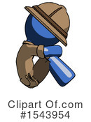 Blue Design Mascot Clipart #1543954 by Leo Blanchette