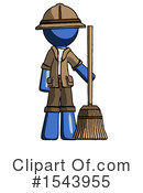 Blue Design Mascot Clipart #1543955 by Leo Blanchette