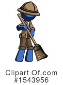 Blue Design Mascot Clipart #1543956 by Leo Blanchette