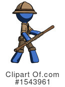 Blue Design Mascot Clipart #1543961 by Leo Blanchette