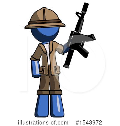 Royalty-Free (RF) Blue Design Mascot Clipart Illustration by Leo Blanchette - Stock Sample #1543972