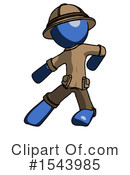 Blue Design Mascot Clipart #1543985 by Leo Blanchette