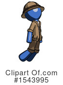 Blue Design Mascot Clipart #1543995 by Leo Blanchette