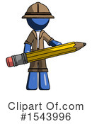 Blue Design Mascot Clipart #1543996 by Leo Blanchette