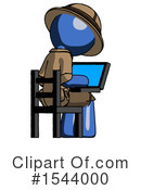 Blue Design Mascot Clipart #1544000 by Leo Blanchette