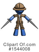 Blue Design Mascot Clipart #1544008 by Leo Blanchette