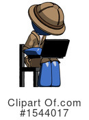 Blue Design Mascot Clipart #1544017 by Leo Blanchette