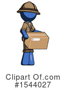 Blue Design Mascot Clipart #1544027 by Leo Blanchette