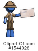 Blue Design Mascot Clipart #1544028 by Leo Blanchette