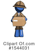 Blue Design Mascot Clipart #1544031 by Leo Blanchette