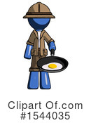 Blue Design Mascot Clipart #1544035 by Leo Blanchette