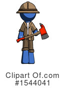 Blue Design Mascot Clipart #1544041 by Leo Blanchette