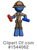 Blue Design Mascot Clipart #1544062 by Leo Blanchette