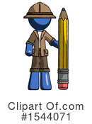 Blue Design Mascot Clipart #1544071 by Leo Blanchette