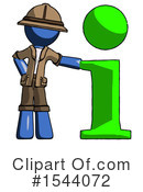 Blue Design Mascot Clipart #1544072 by Leo Blanchette