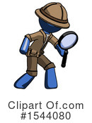 Blue Design Mascot Clipart #1544080 by Leo Blanchette