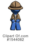 Blue Design Mascot Clipart #1544082 by Leo Blanchette