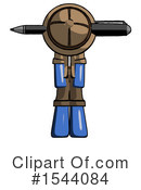 Blue Design Mascot Clipart #1544084 by Leo Blanchette