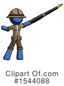 Blue Design Mascot Clipart #1544088 by Leo Blanchette