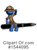 Blue Design Mascot Clipart #1544095 by Leo Blanchette