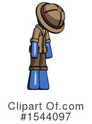 Blue Design Mascot Clipart #1544097 by Leo Blanchette