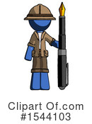 Blue Design Mascot Clipart #1544103 by Leo Blanchette