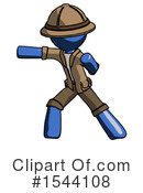 Blue Design Mascot Clipart #1544108 by Leo Blanchette