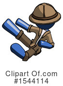 Blue Design Mascot Clipart #1544114 by Leo Blanchette