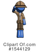Blue Design Mascot Clipart #1544129 by Leo Blanchette