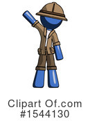 Blue Design Mascot Clipart #1544130 by Leo Blanchette