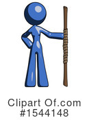 Blue Design Mascot Clipart #1544148 by Leo Blanchette