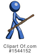 Blue Design Mascot Clipart #1544152 by Leo Blanchette
