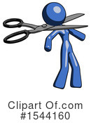Blue Design Mascot Clipart #1544160 by Leo Blanchette