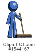 Blue Design Mascot Clipart #1544167 by Leo Blanchette