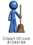 Blue Design Mascot Clipart #1544169 by Leo Blanchette