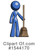 Blue Design Mascot Clipart #1544170 by Leo Blanchette