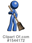Blue Design Mascot Clipart #1544172 by Leo Blanchette