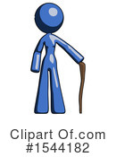 Blue Design Mascot Clipart #1544182 by Leo Blanchette