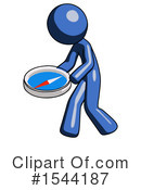 Blue Design Mascot Clipart #1544187 by Leo Blanchette