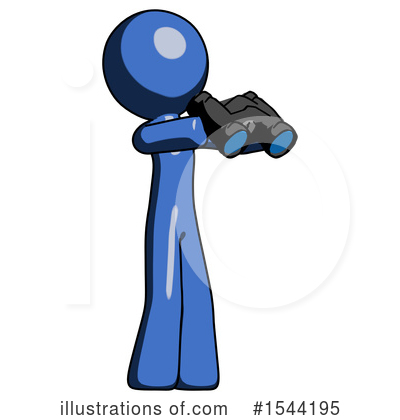 Royalty-Free (RF) Blue Design Mascot Clipart Illustration by Leo Blanchette - Stock Sample #1544195