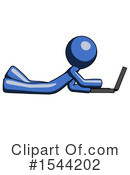 Blue Design Mascot Clipart #1544202 by Leo Blanchette