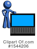 Blue Design Mascot Clipart #1544206 by Leo Blanchette