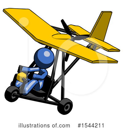 Royalty-Free (RF) Blue Design Mascot Clipart Illustration by Leo Blanchette - Stock Sample #1544211