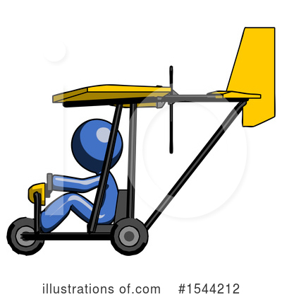 Royalty-Free (RF) Blue Design Mascot Clipart Illustration by Leo Blanchette - Stock Sample #1544212