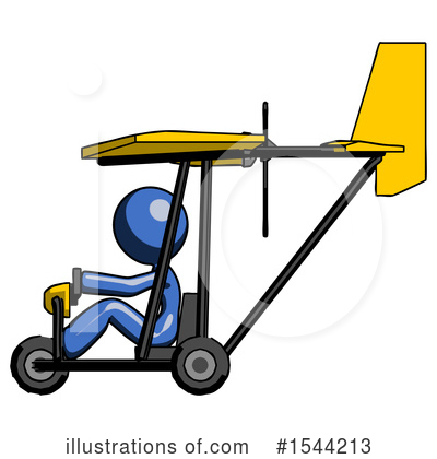 Royalty-Free (RF) Blue Design Mascot Clipart Illustration by Leo Blanchette - Stock Sample #1544213